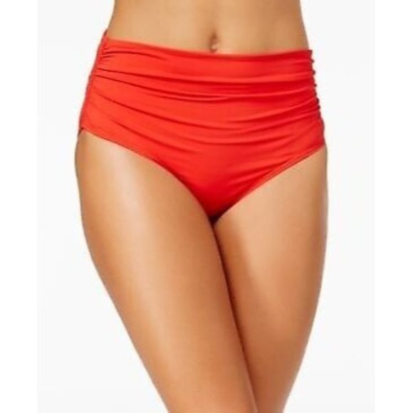 Anne Cole Other - Anne Cole LIPSTICK RED Convertible Shirred Bikini Swim Bottom Size XS NWT